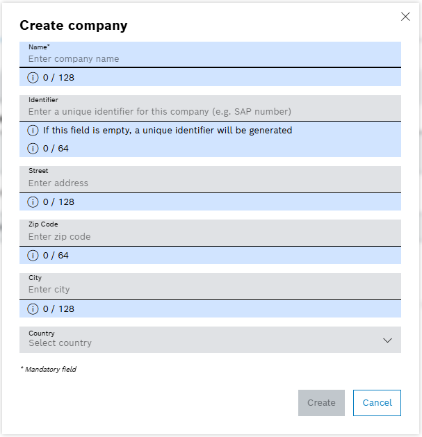 Create Company