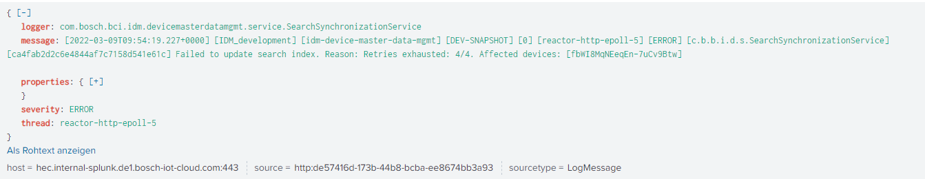 DevicePortalDataOutOfSync