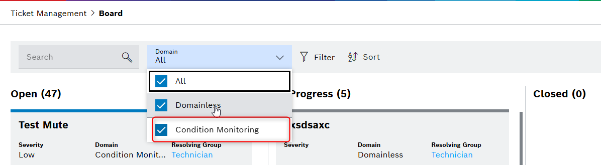 cm domain missing in tm