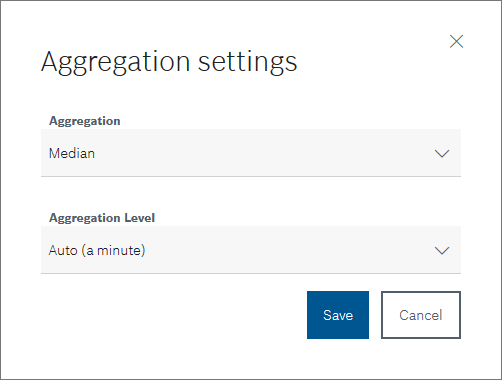 Aggregationseinstellungen