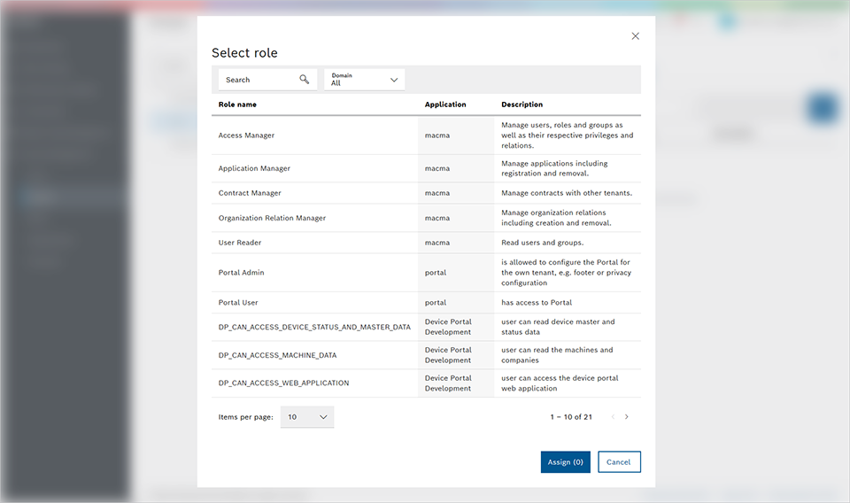DevicePortal_Groups_assign_roles_select role