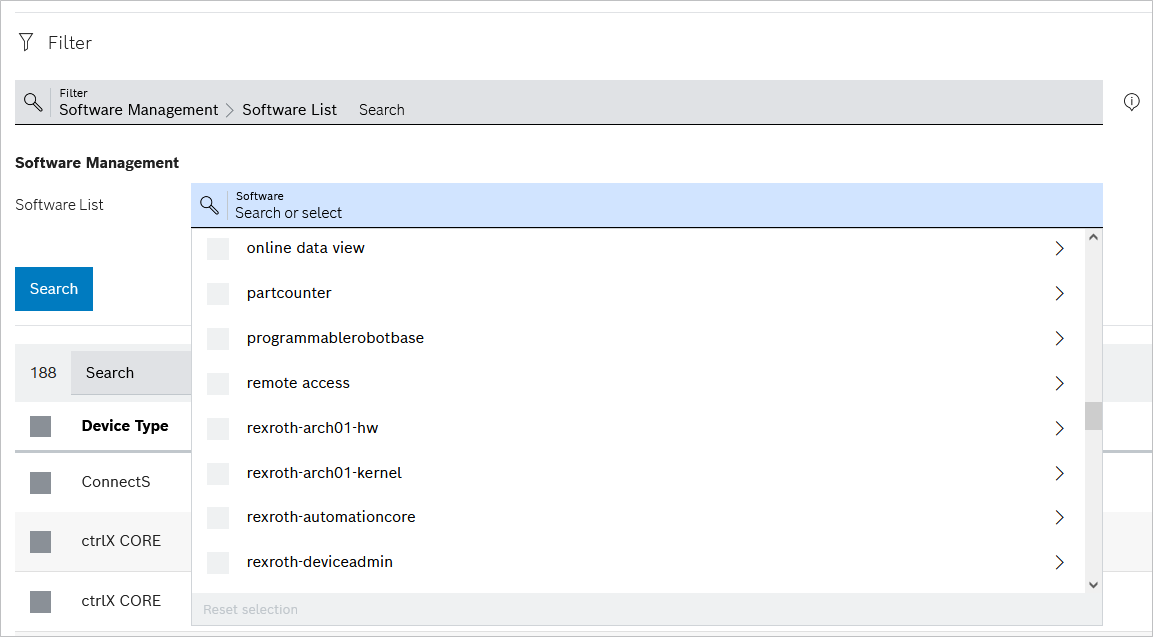 DevicePortal_DeviceOverview_SoftwareListSelected