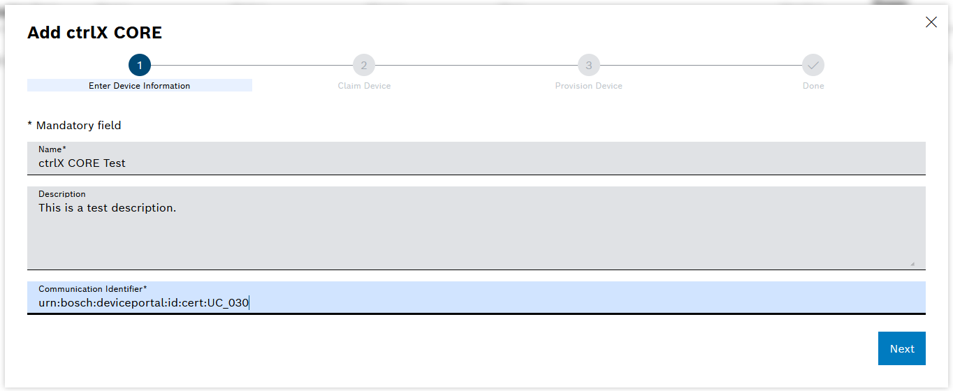 DevicePortal_AddDevice_CtrlxCore
