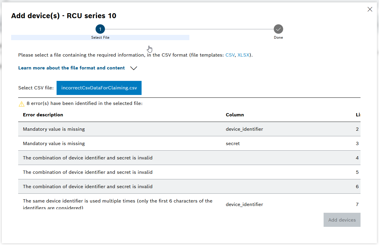 DevicePortal_BulkClaiming_ValidationError