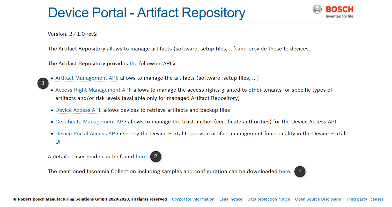 DevicePortal_ManagedArtifactRepositoryLandingPage