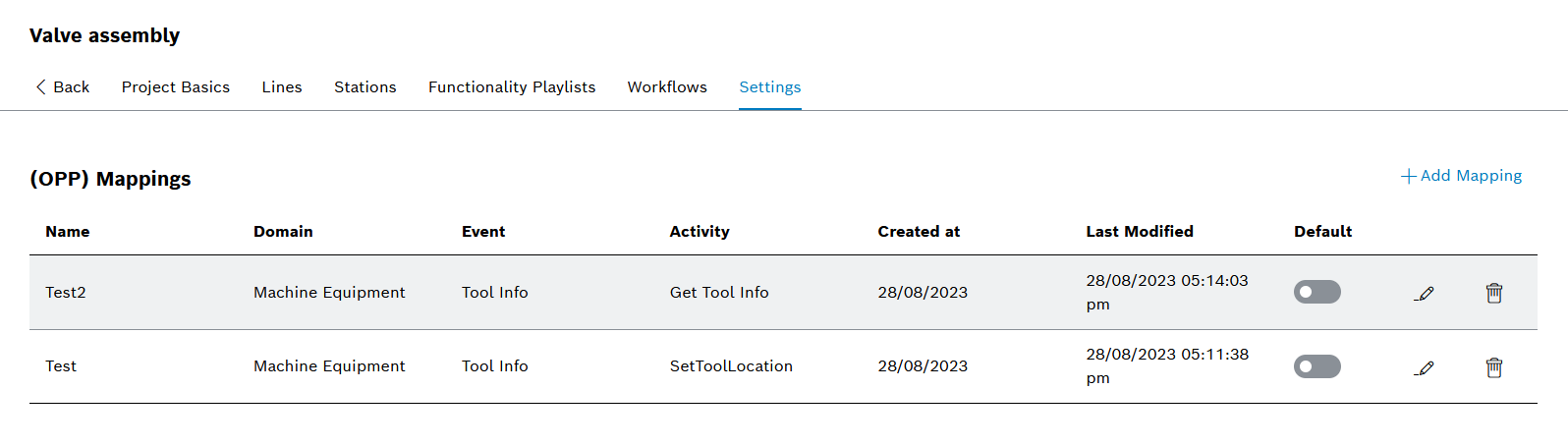 eng settings overview
