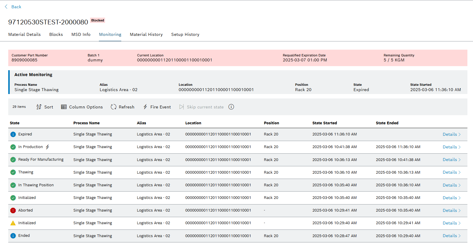 matm monitoring details