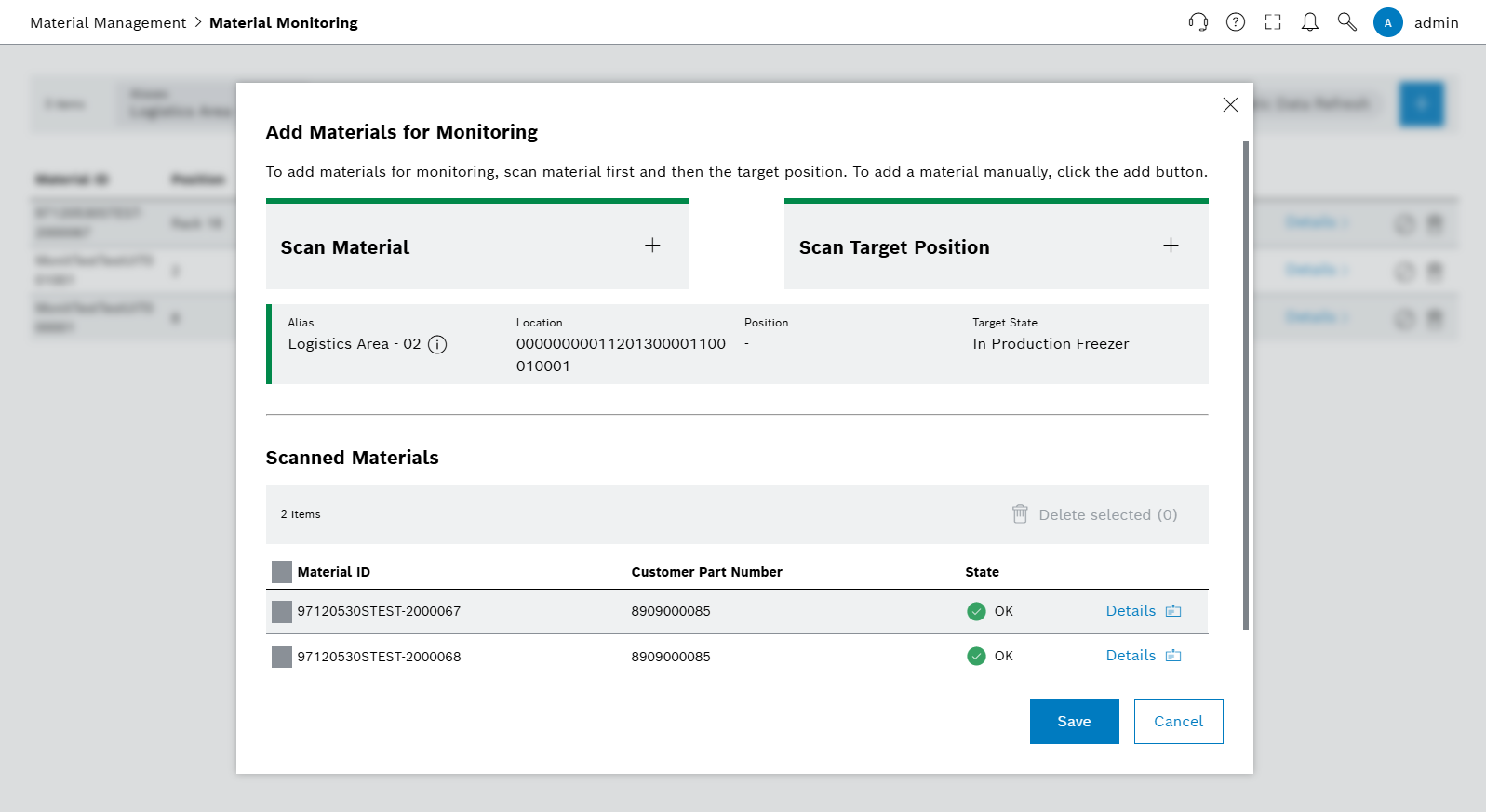 Add Materials for Monitoring