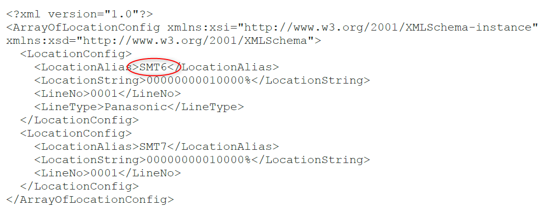 MaterialInfoPanel LocationConfig