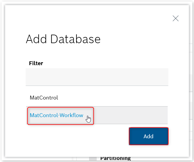 mes installer add database after selection