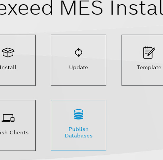 mes installer publish db