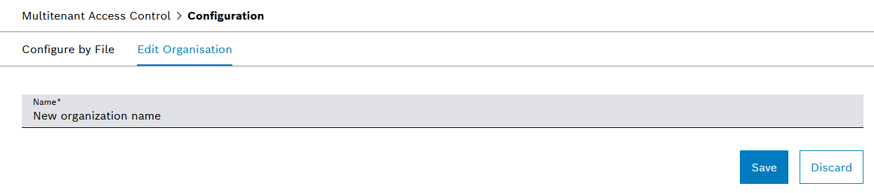 Edit Organization Name