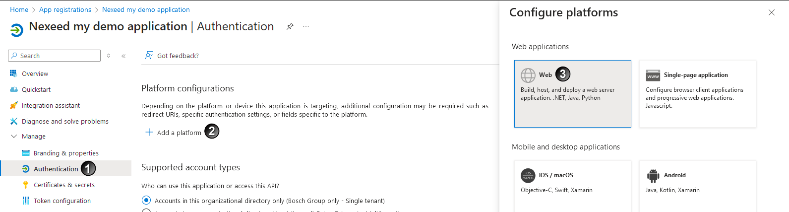 mac oid cazure ad identity prov redirectUrl path