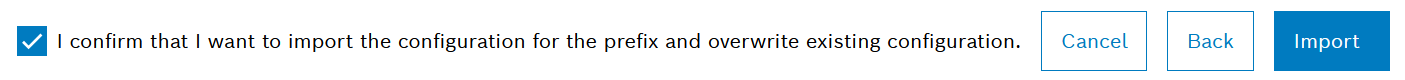 Confirmation checkbox
