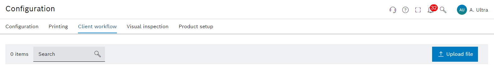 web portal client workflow