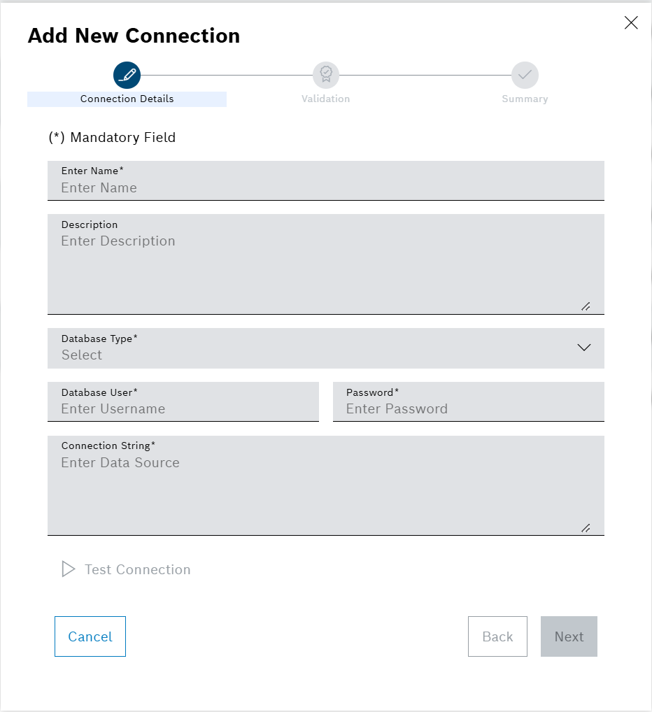 Add Connection Dialog