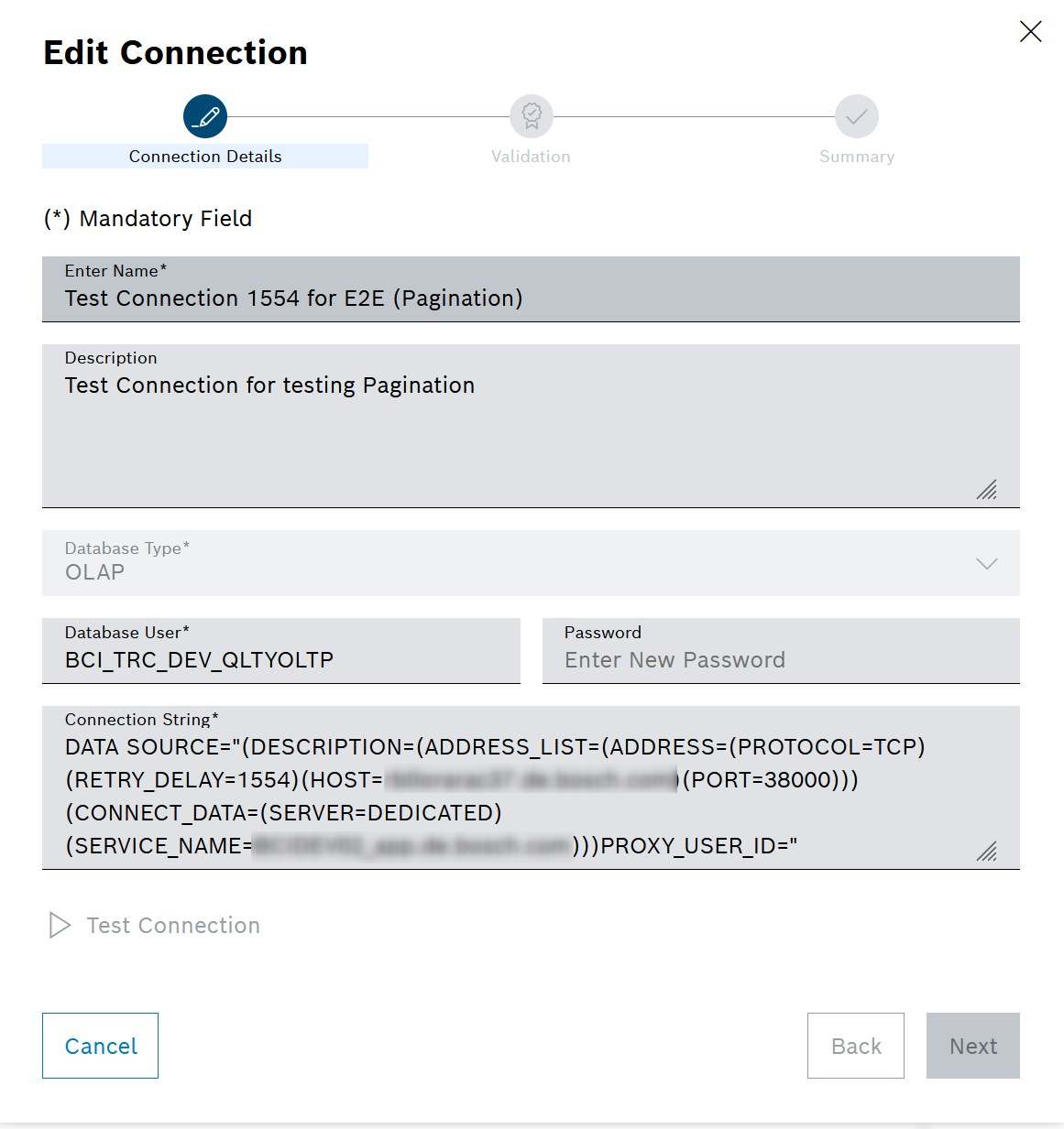 Add Connection Dialog