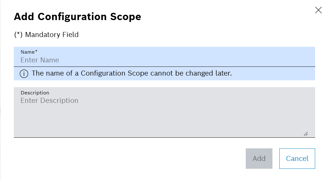 Add Configuration Scope