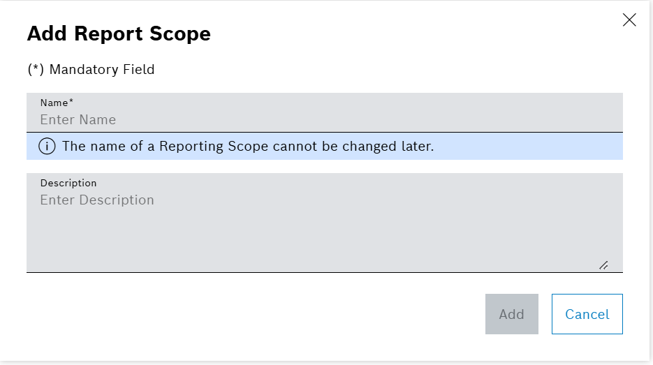 Add Report Scope