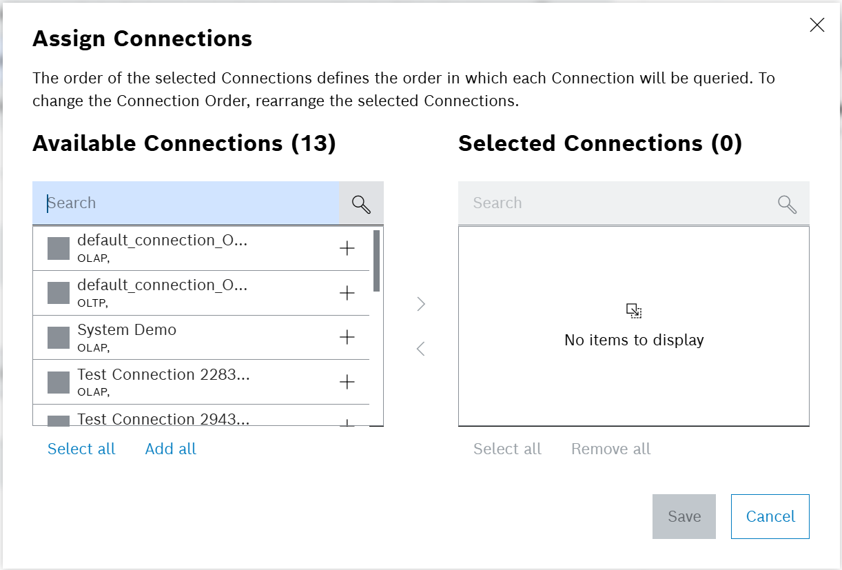 Open Assigning Connections