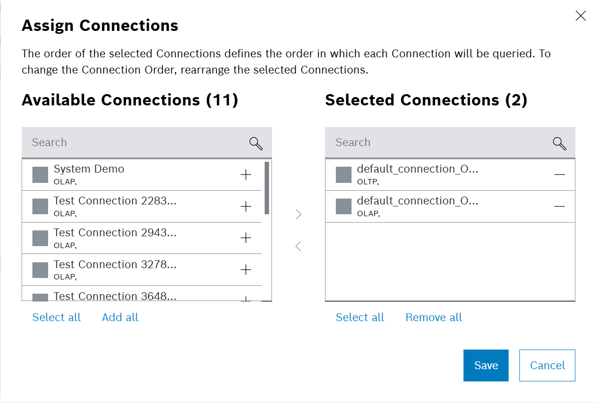 Assigning Connections