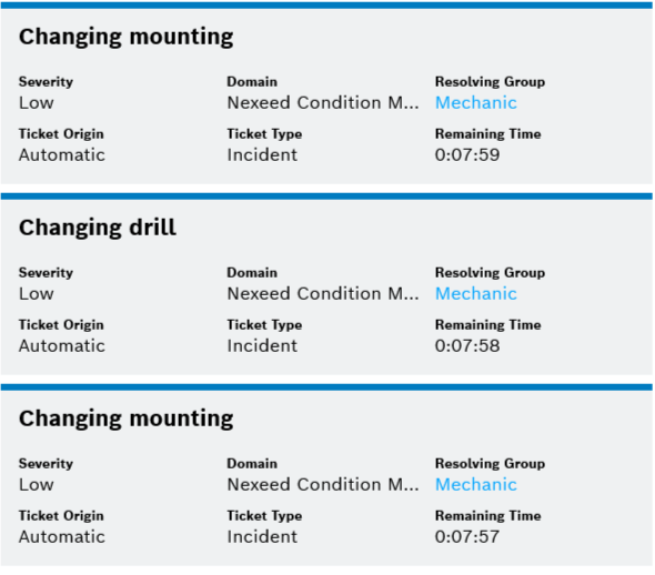 Ticket Tile List Embedded View