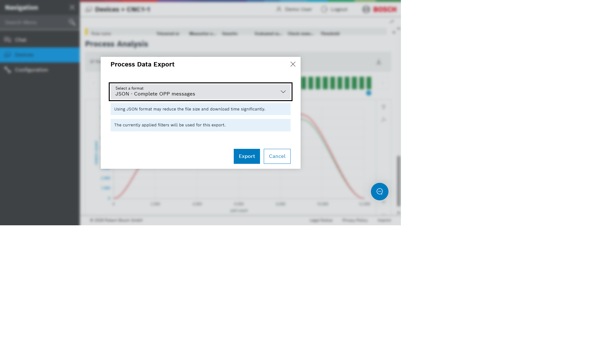 Process Data Export