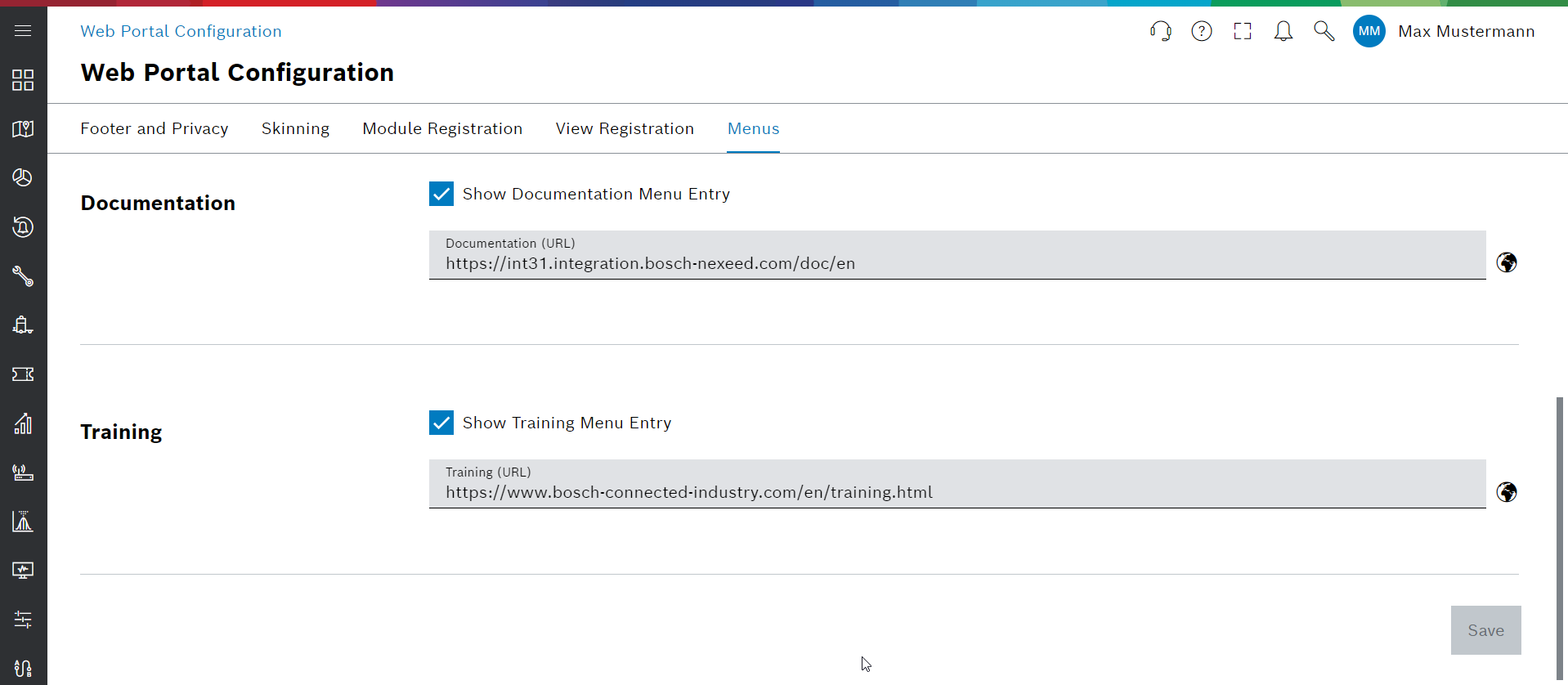 wpc header config
